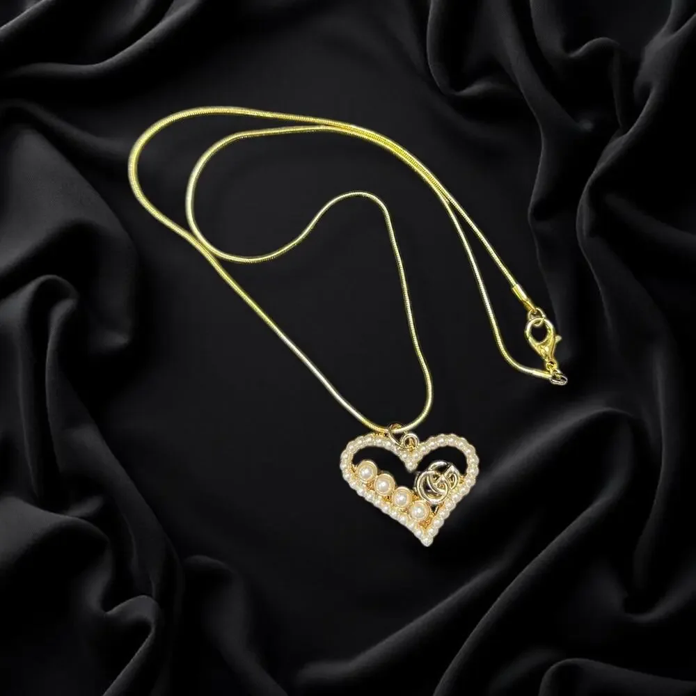 Heart Zipper Gucci Pull Button Charm with Free 18in Gold Plated Snake Chain - Picture 5 of 6